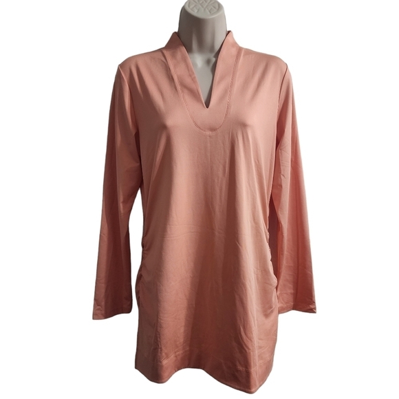 TAIL Long Sleeve Work Out Tunic Orange Size S - Picture 1 of 7